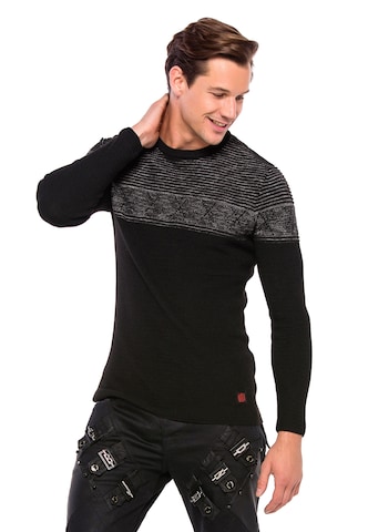 CIPO & BAXX Pullover in Schwarz