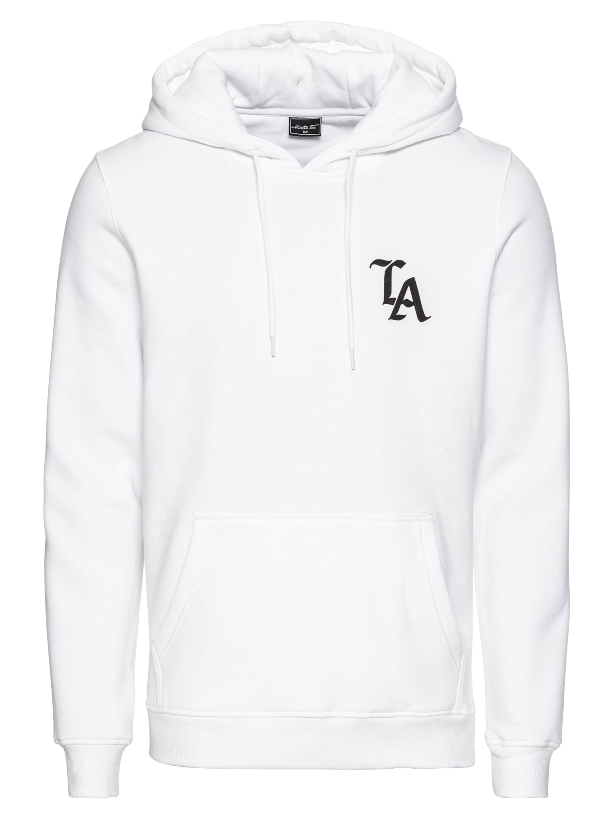 Felpa 'LA' di Mister Tee in bianco: frontale