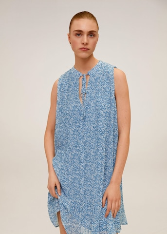 MANGO Summer Dress in Blue: front