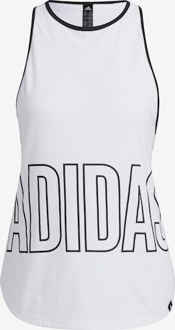 Haut de sport ADIDAS SPORTSWEAR en blanc : devant