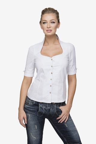 STOCKERPOINT Traditional Blouse in White: front