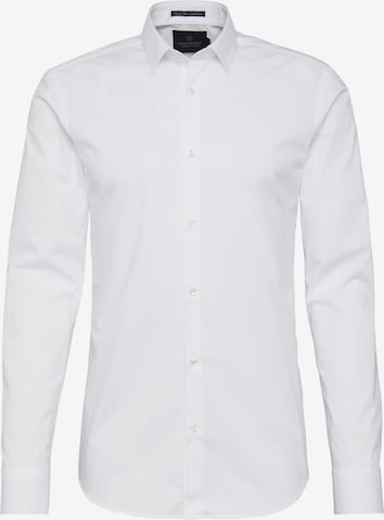 Coupe slim Chemise SCOTCH & SODA en blanc : devant