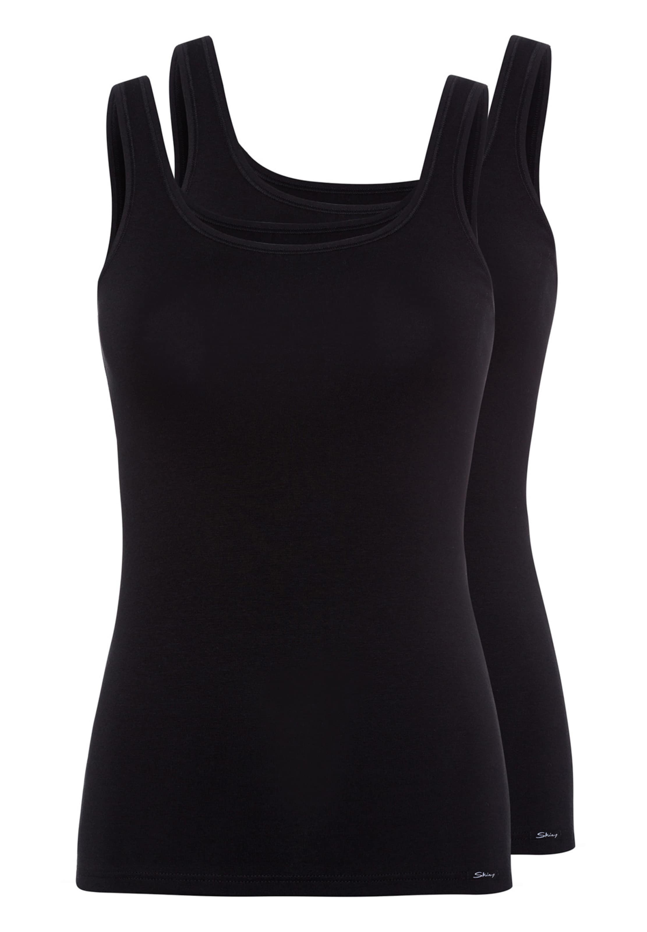 Maillot de corps Skiny en noir : devant