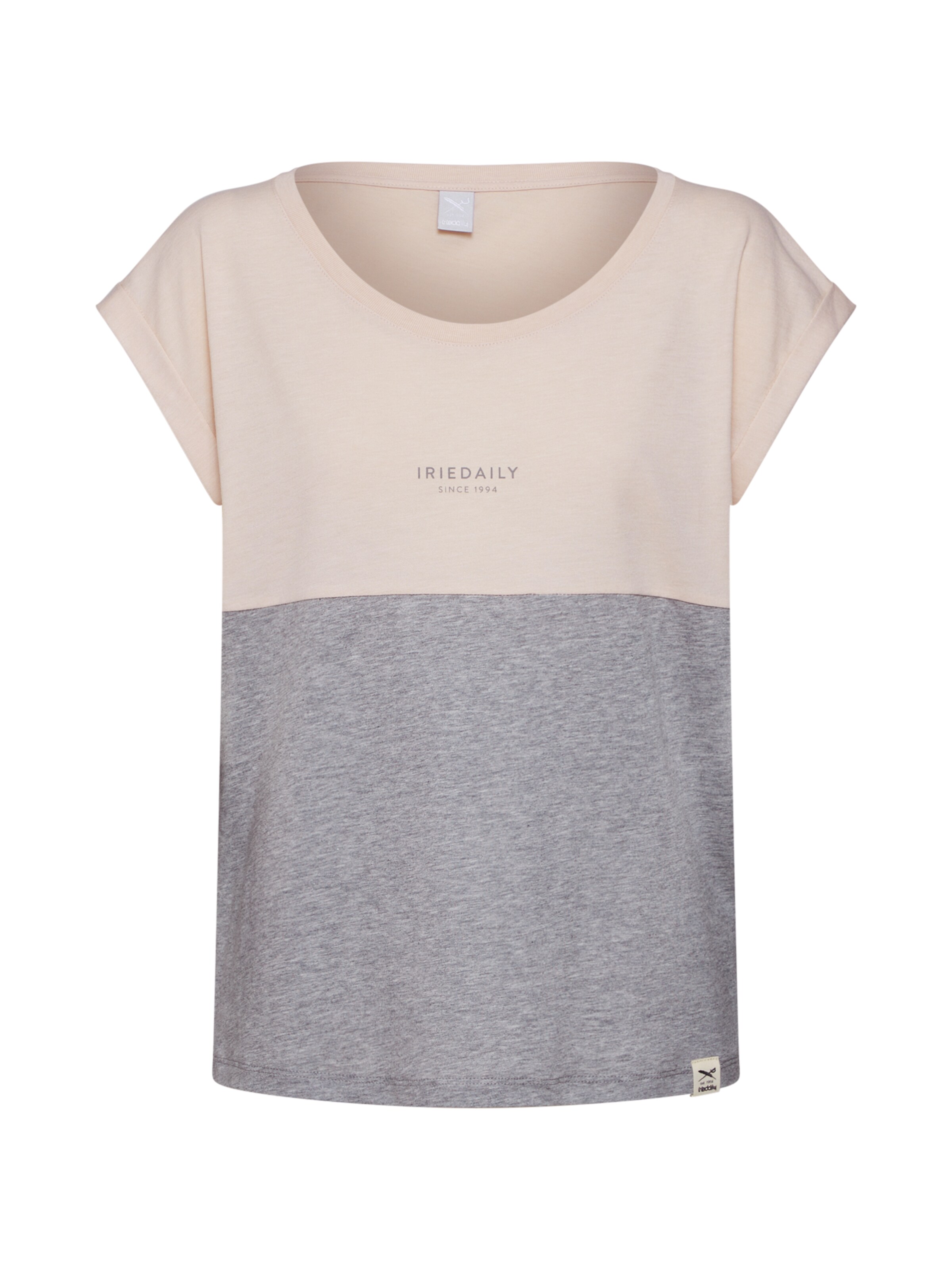 Iriedaily - Oversized shirt 'Block Girl' in de kleur Grijs