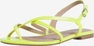 TAMARIS T-Bar Sandals in Yellow: front