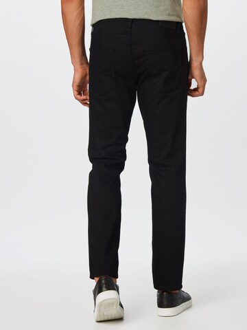 Coupe slim Jean 'Clark' JACK & JONES en noir : derrière