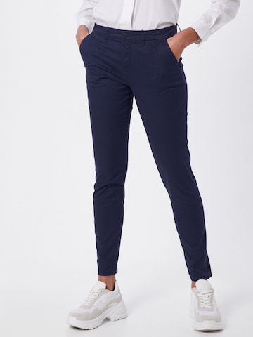 Coupe slim Pantalon chino 'Paris' ONLY en bleu : devant