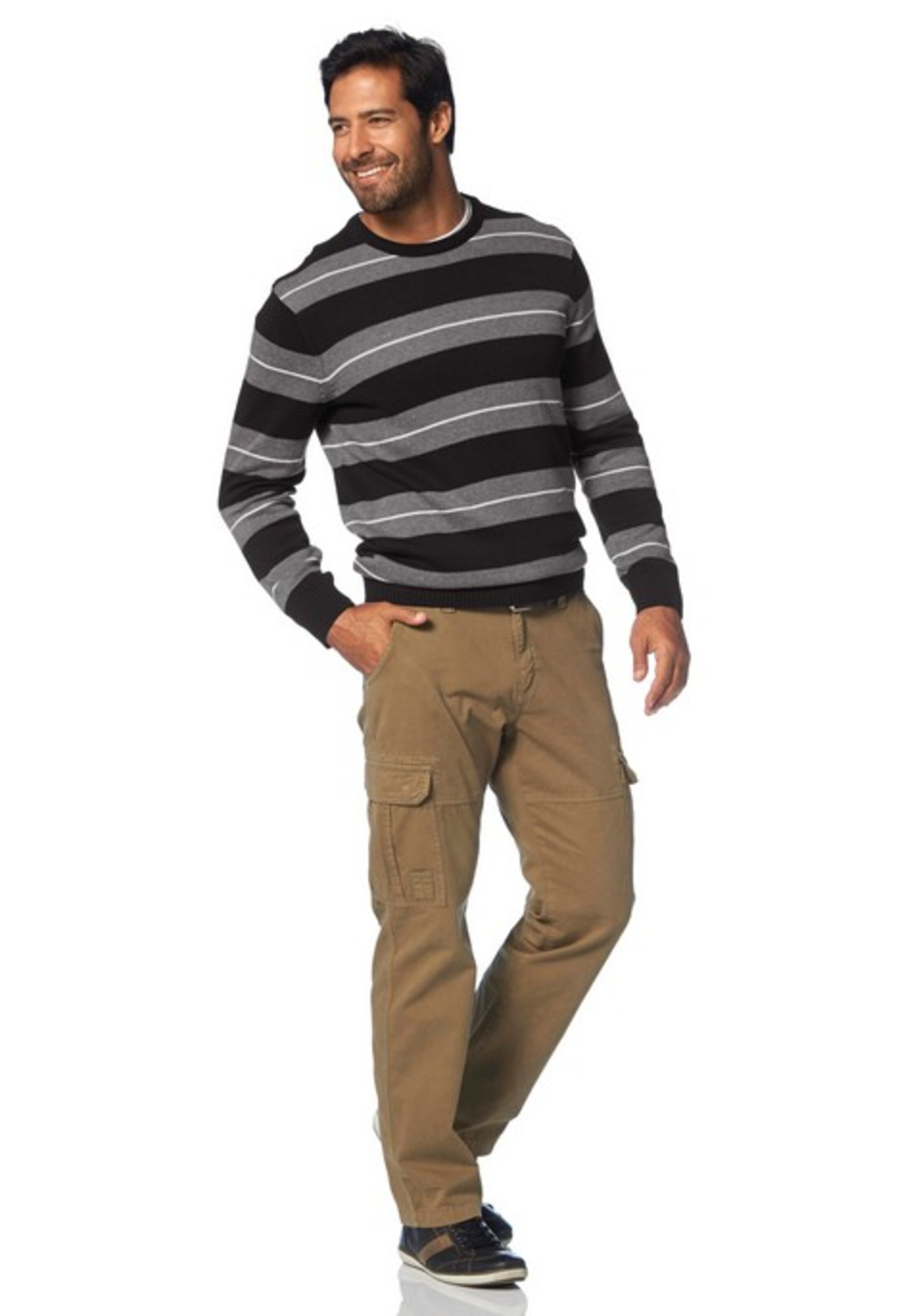 Man's World Loose fit Cargo Pants in Green