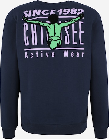 Coupe regular Sweat de sport CHIEMSEE en bleu : derrière