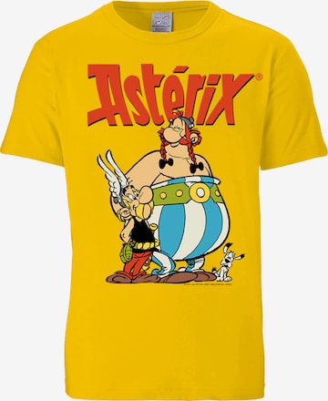 LOGOSHIRT T-Shirt 'Asterix & Obelix' in Gelb: predná strana