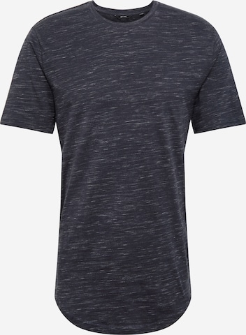 Only & Sons Shirt 'onsMATTY MELANGE LONGY TEE' in Blau: predná strana