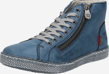 Rieker Veterlaarsjes 'Z1221' in Blauw: voorkant