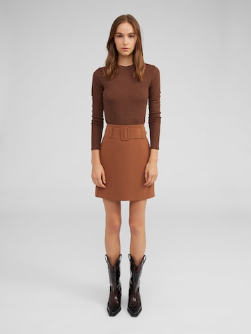 EDITED Shirt 'JENNA' in Brown