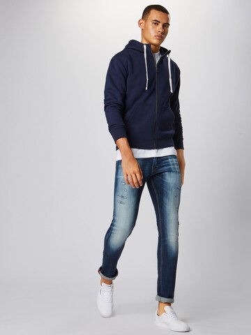 QS Sweatjacke in Blau