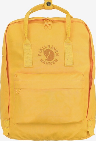 Fjällräven Sports Backpack 'Re-Kanken' in Yellow: front