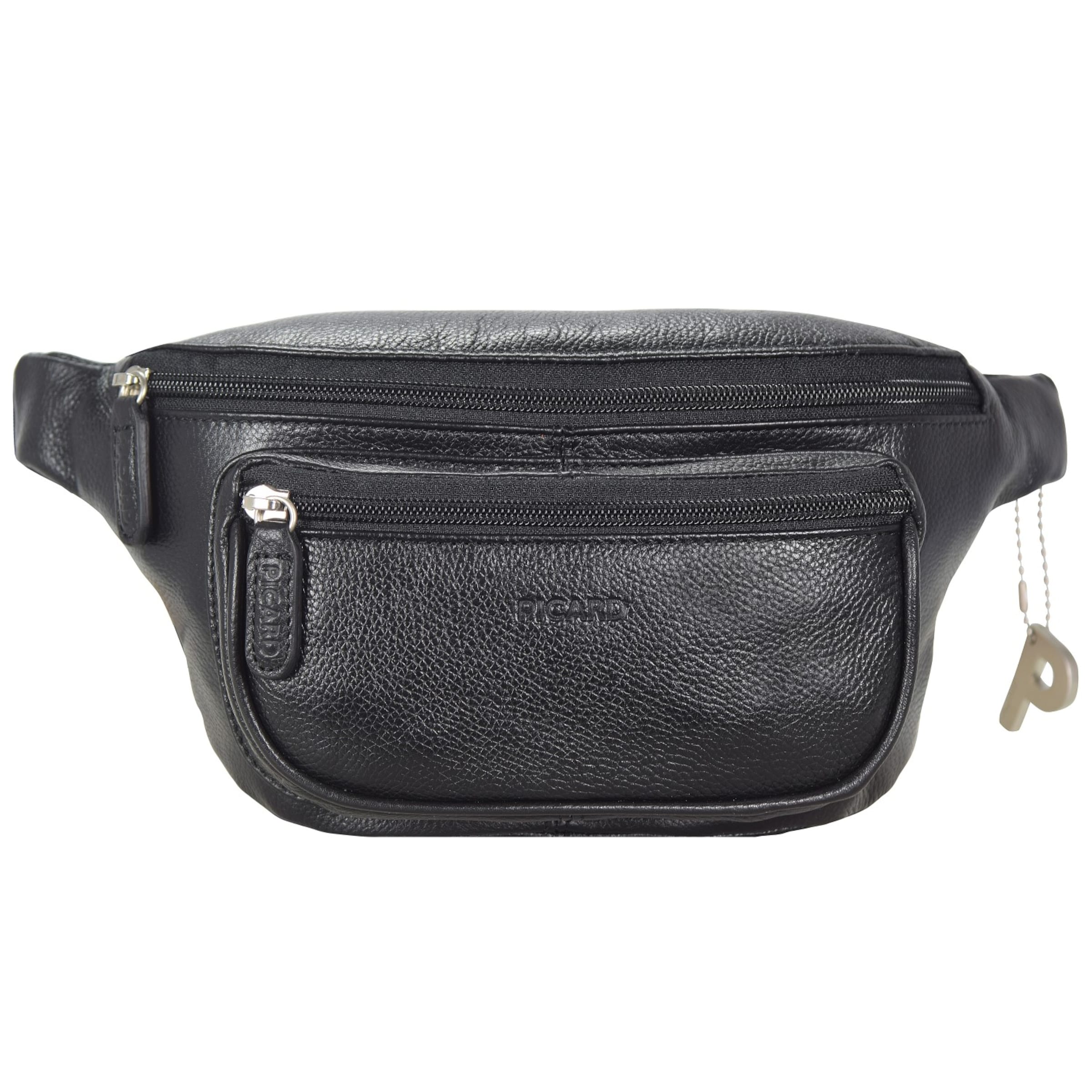 Picard Luis Gürteltasche Leder 20 cm in Schwarz: Vorderseite