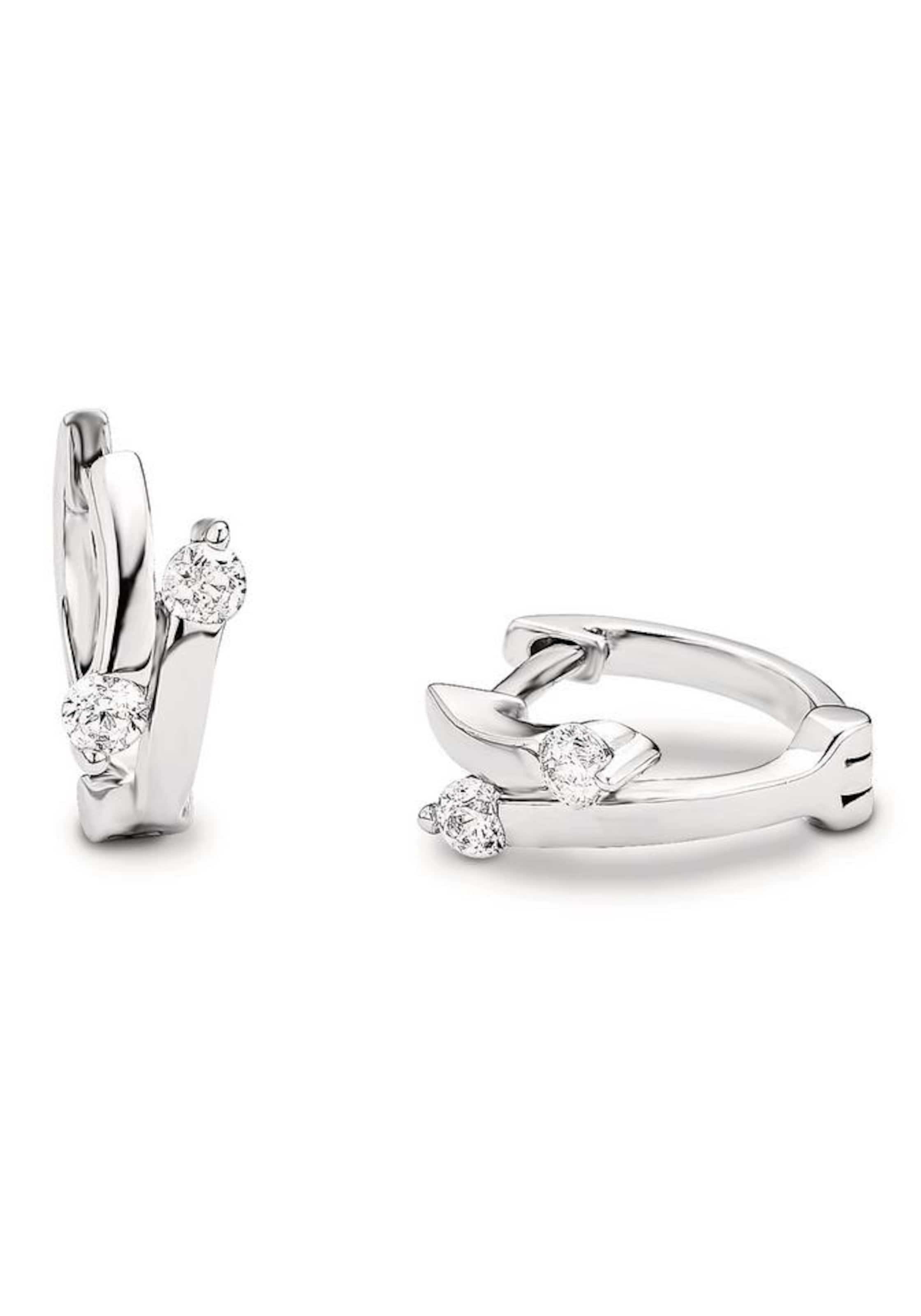 AMOR Creolen in Silber: Vorderseite