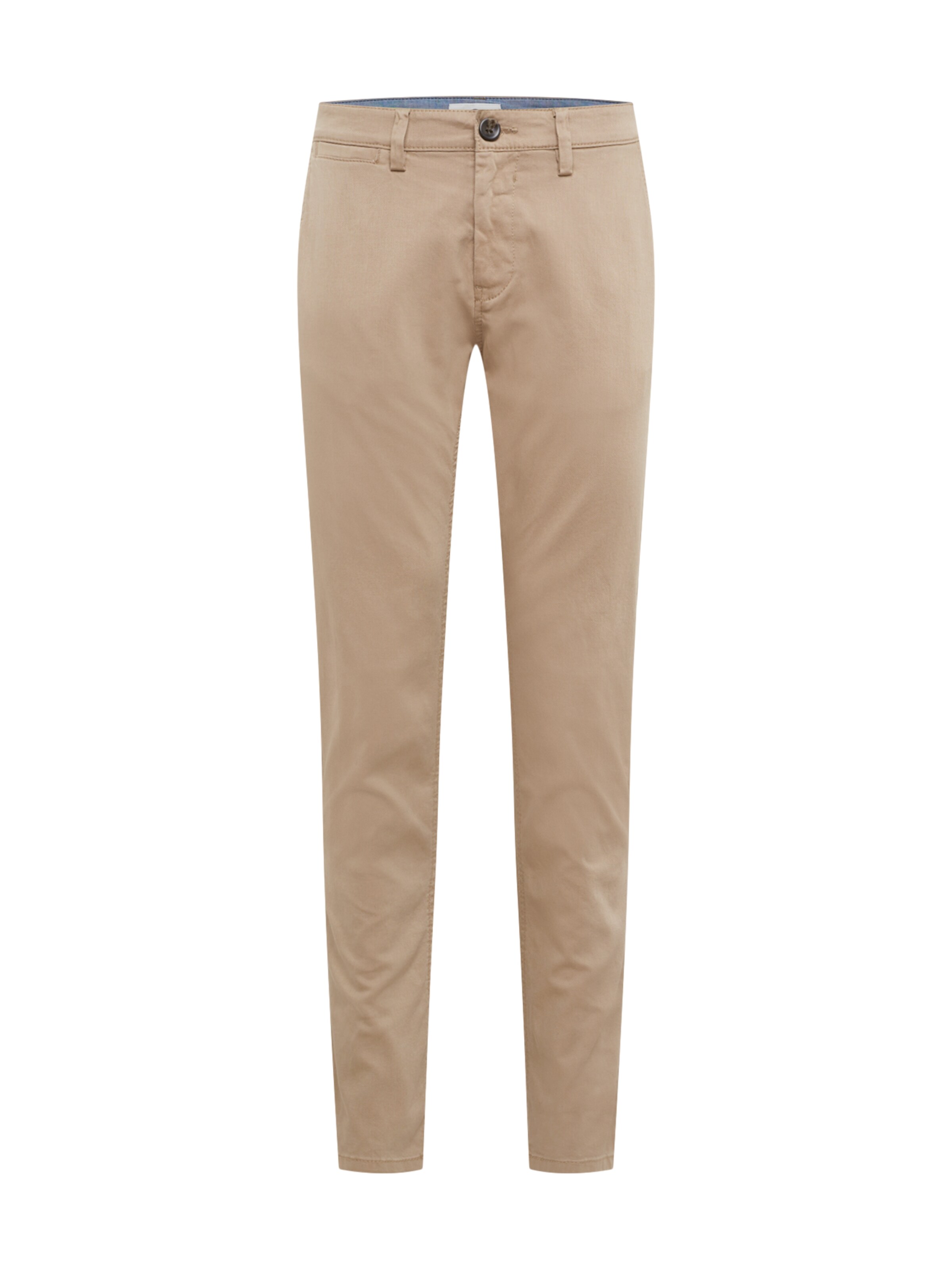 smėlio TOM TAILOR Prigludęs „Chino“ stiliaus kelnės: priekis