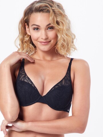 Invisible Soutien-gorge 'Azalea' Skiny en noir : devant