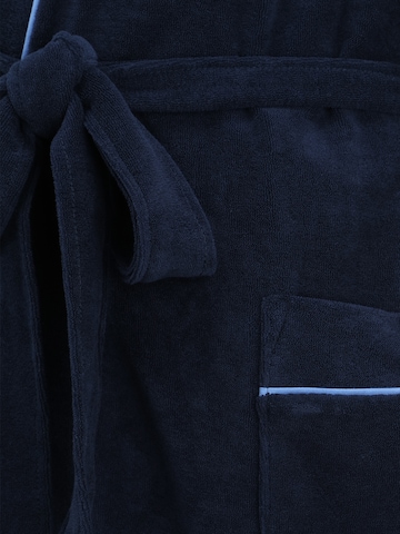 SCHIESSER Long Bathrobe 'Roger Moore' in Blue