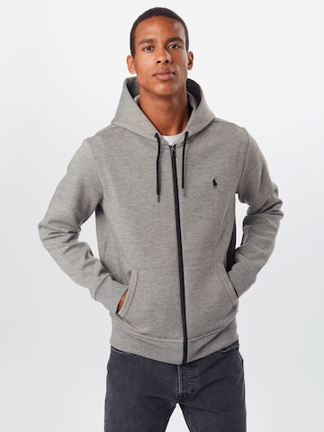 Polo Ralph Lauren Sweatjacke 'LSFZHOODM1' in Grau: predná strana