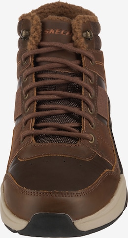 SKECHERS Lace-Up Boots 'Benago' in Brown