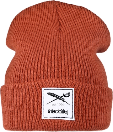 Iriedaily Beanie 'Smurpher Heavy' in Brown: front