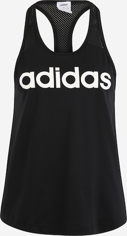 ADIDAS PERFORMANCE Sporttop in Zwart: voorkant