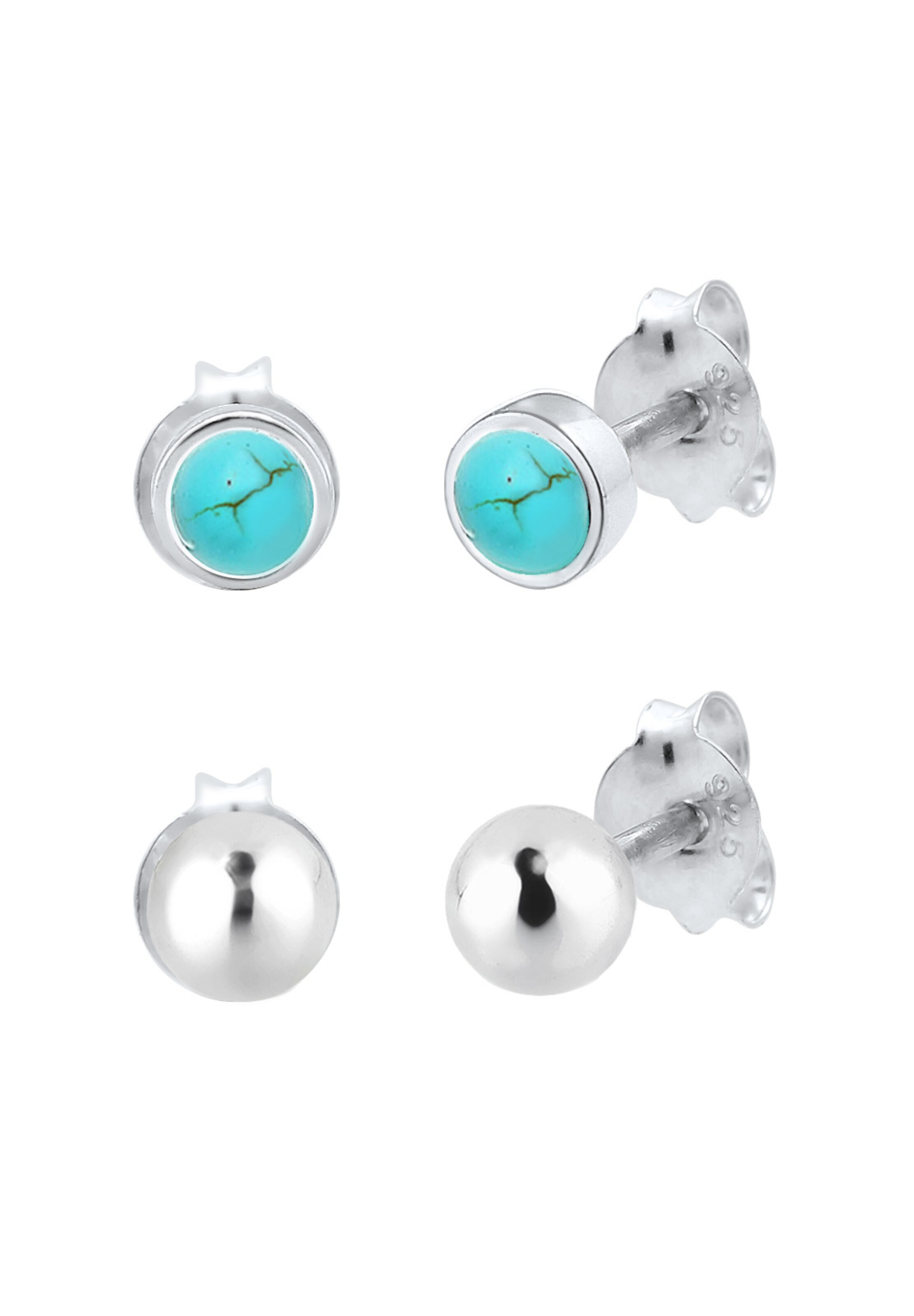 ELLI Earrings in Silver: front