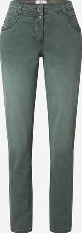 CECIL Slimfit Jeans i grøn: forside