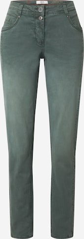 CECIL Slim fit Jeans in Green: front