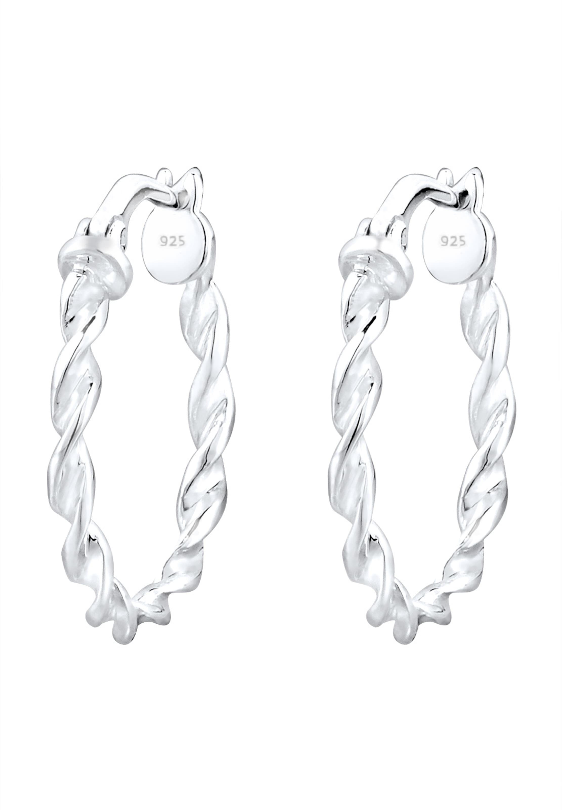 Boucles d'oreilles ELLI en argent : devant