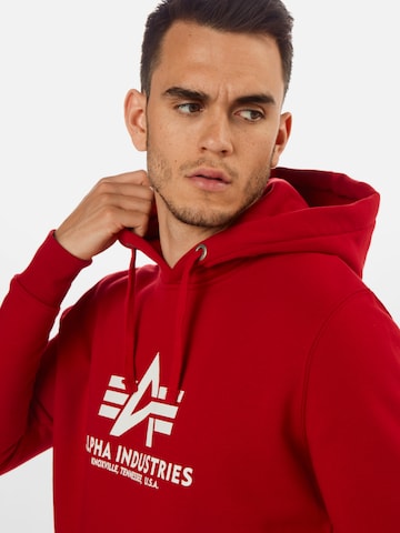 ALPHA INDUSTRIES Μπλούζα φούτερ σε κόκκινο