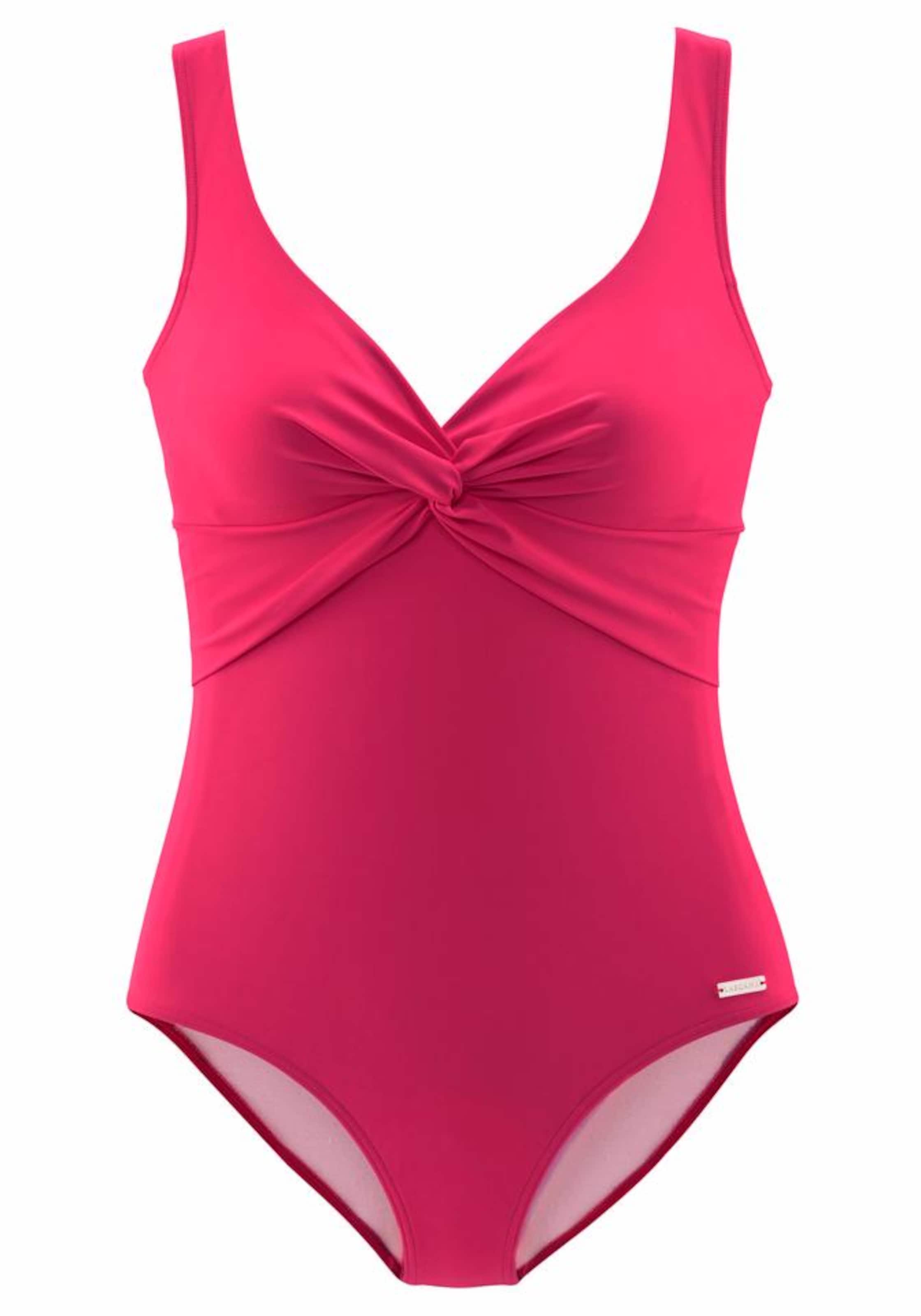 Maillot de bain modelant LASCANA en rose : devant
