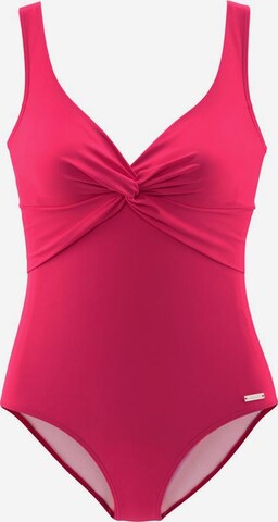 Maillot de bain modelant LASCANA en rose : devant