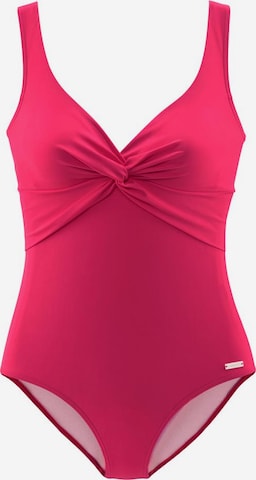 LASCANA Shaping Swimsuit in Pink: front