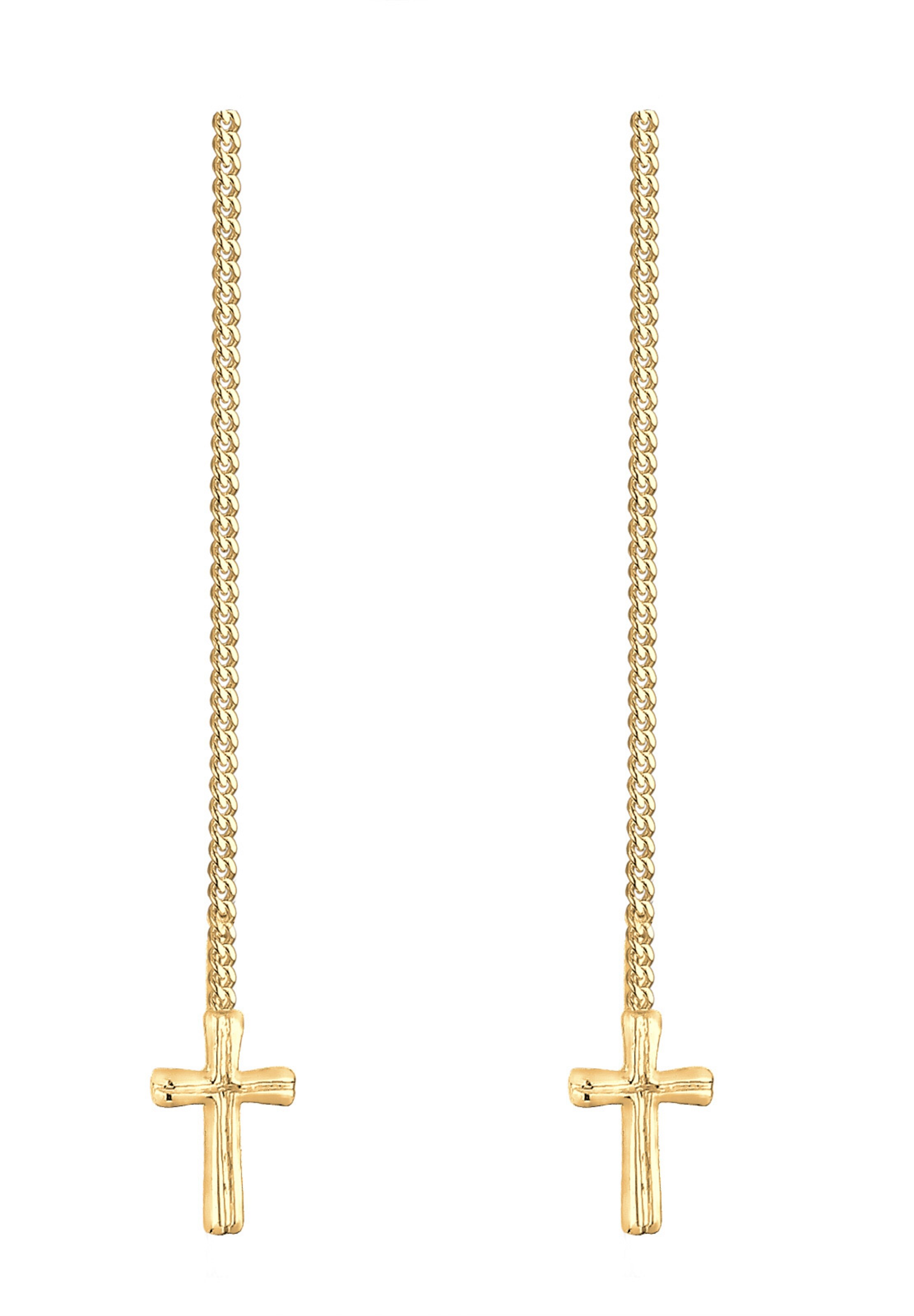 Boucles d'oreilles 'Kreuz' ELLI en or : devant