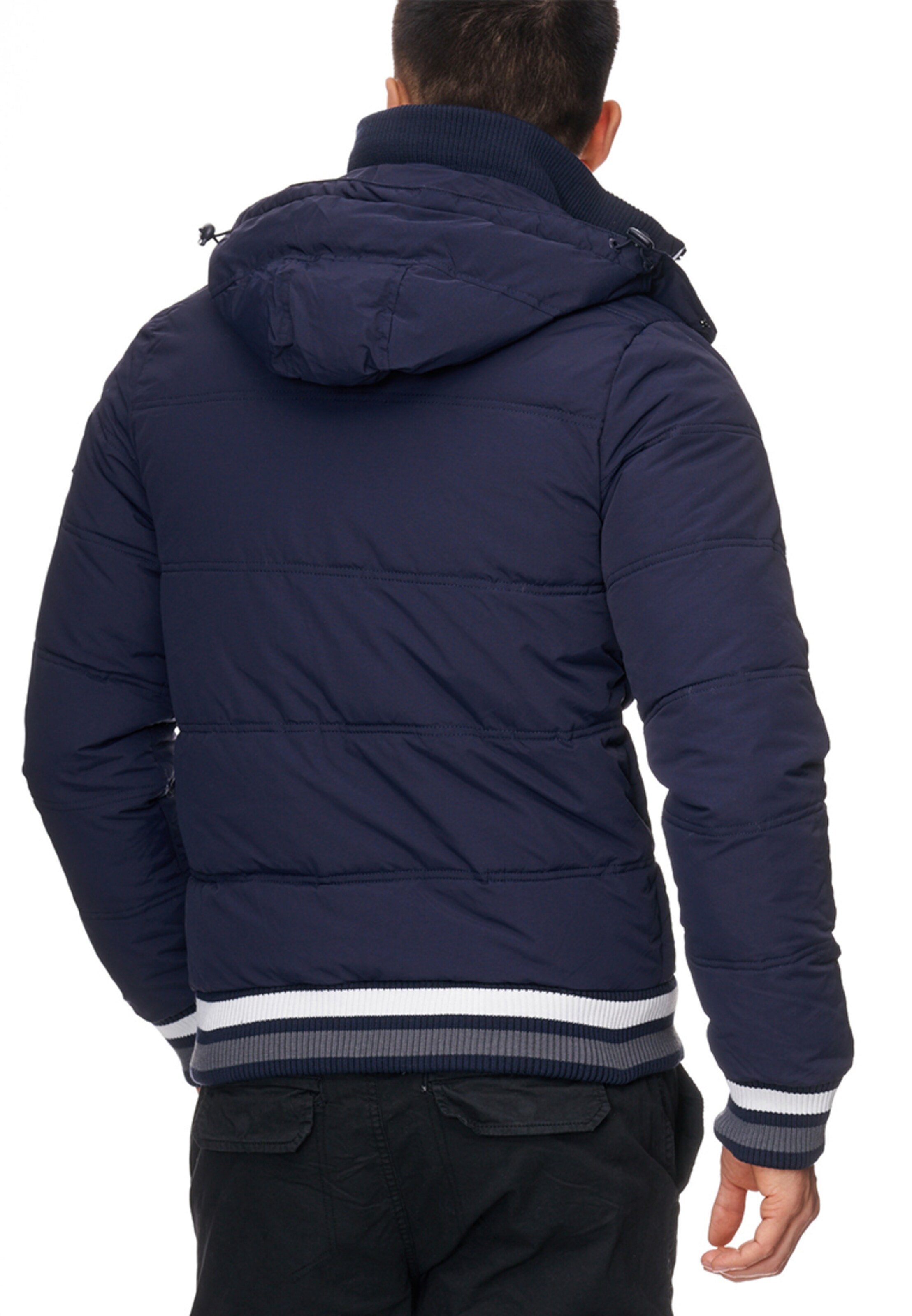 INDICODE JEANS Winterjacke 'Marlon' in Blau