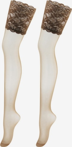 VIVANCE Hold-up stockings in Beige: front