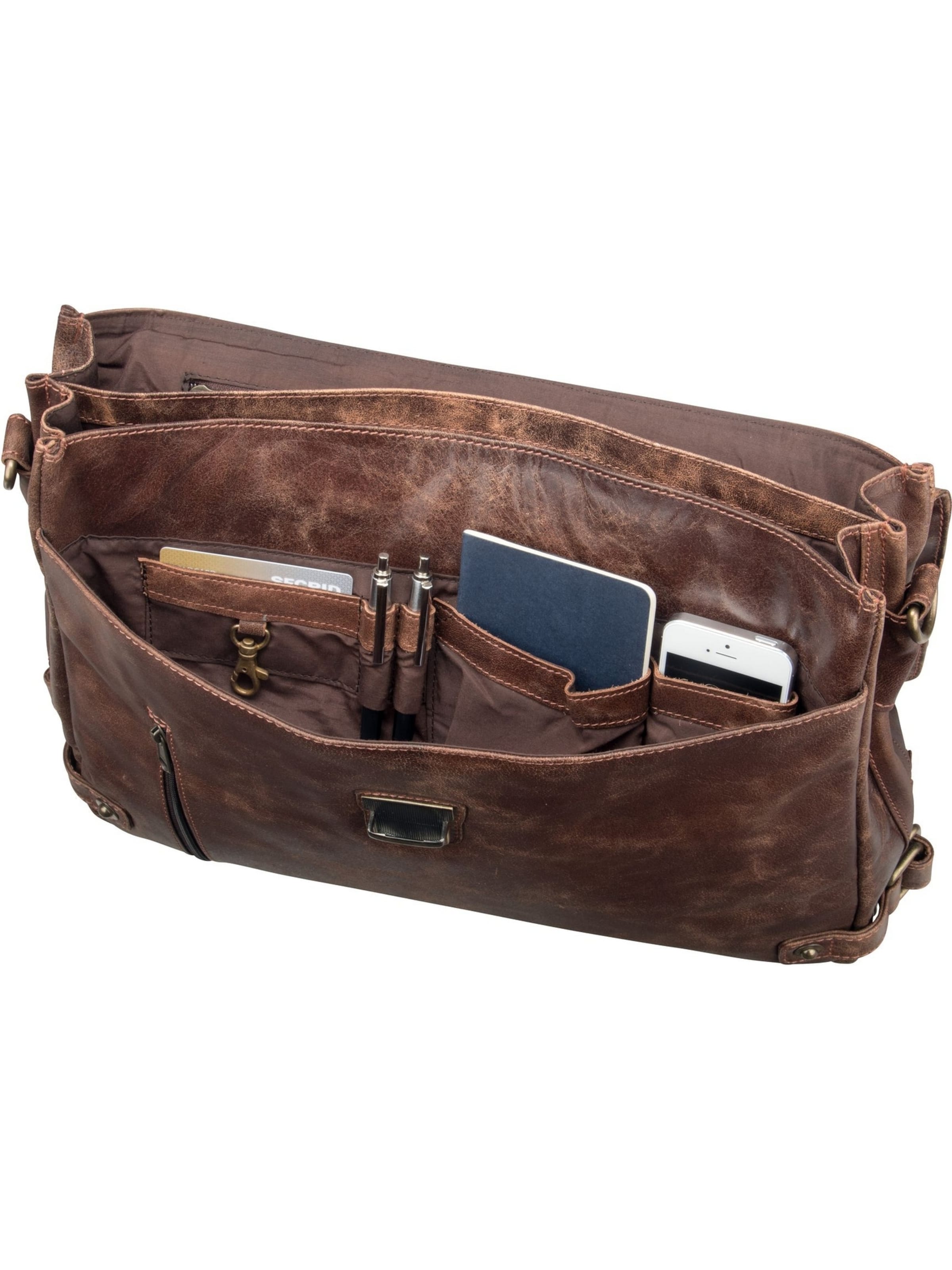 Harold's Document bag ' Crunchy 3744 Mappe ' in Brown