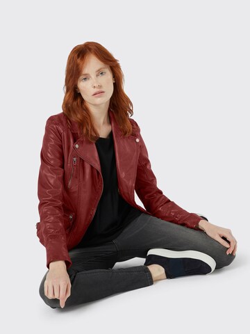 OAKWOOD Biker-Lederjacke in Rot