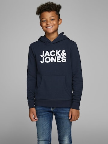 Coupe regular Sweat Jack & Jones Junior en bleu : devant