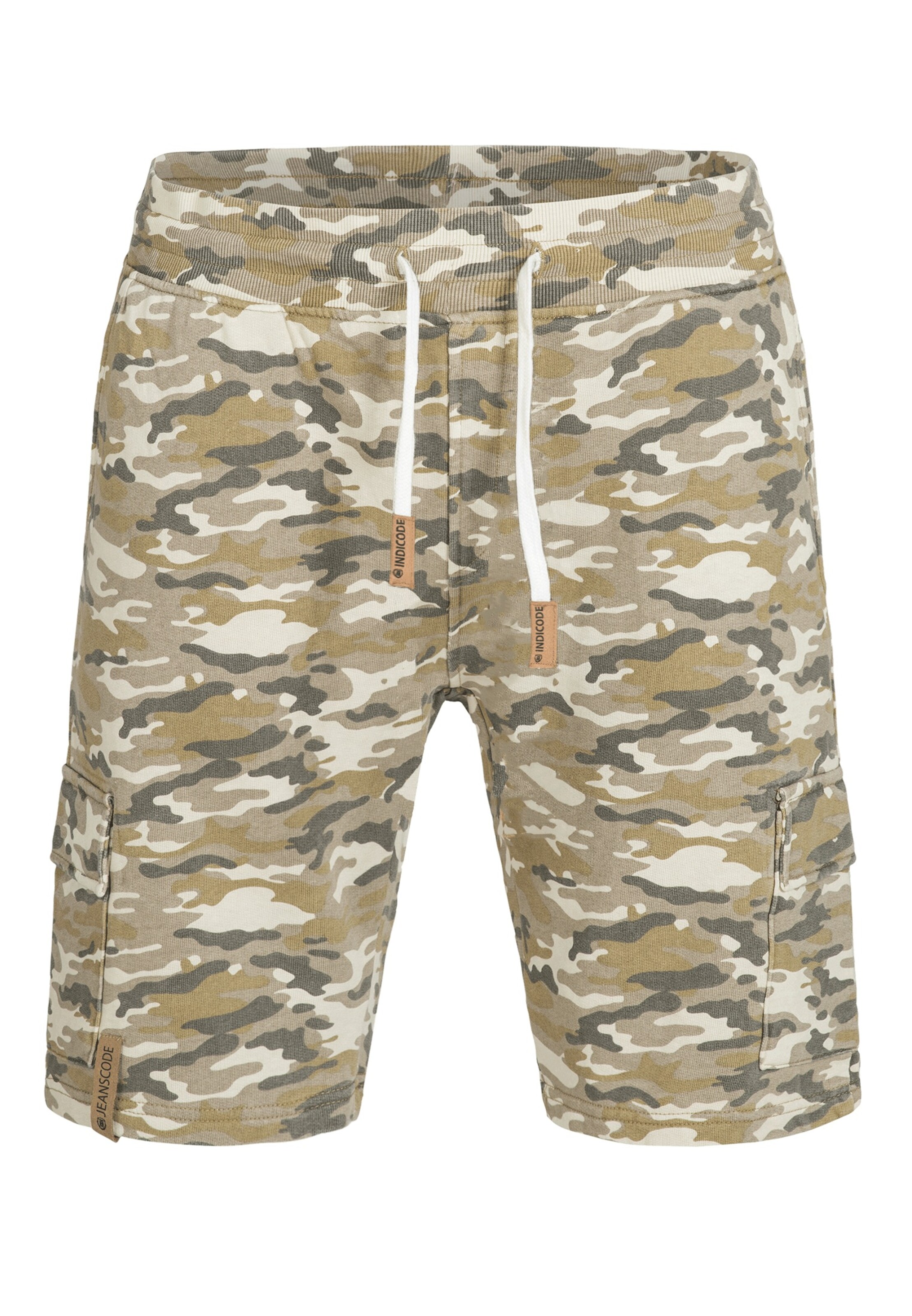 INDICODE JEANS Shorts 'White Rock' in Beige: Vorderseite