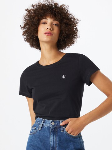 Maglietta di Calvin Klein Jeans in nero: frontale