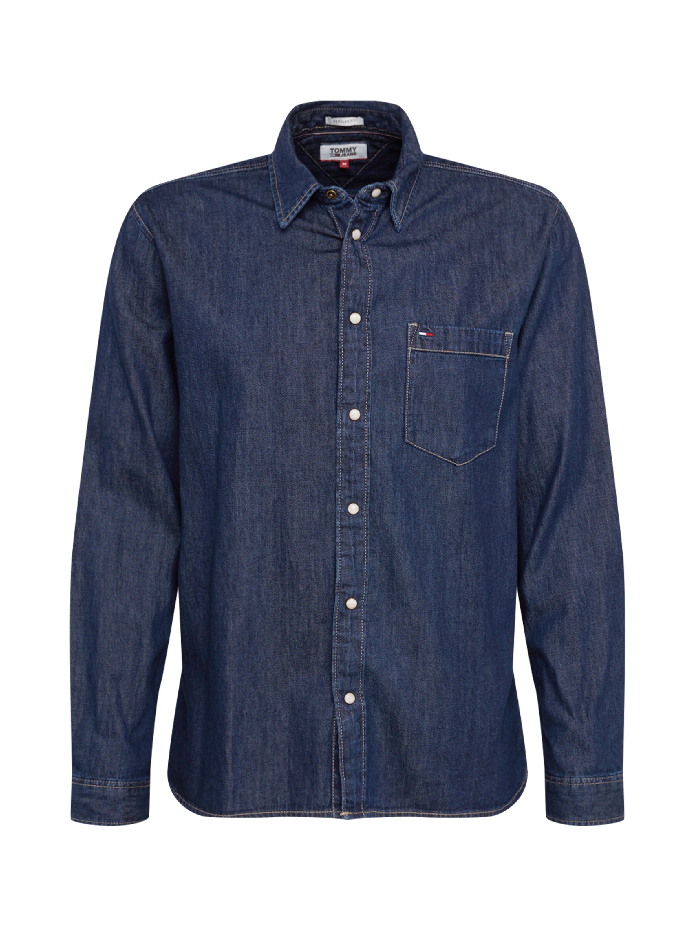 Tommy Jeans - Overhemd in de kleur Blauw denim