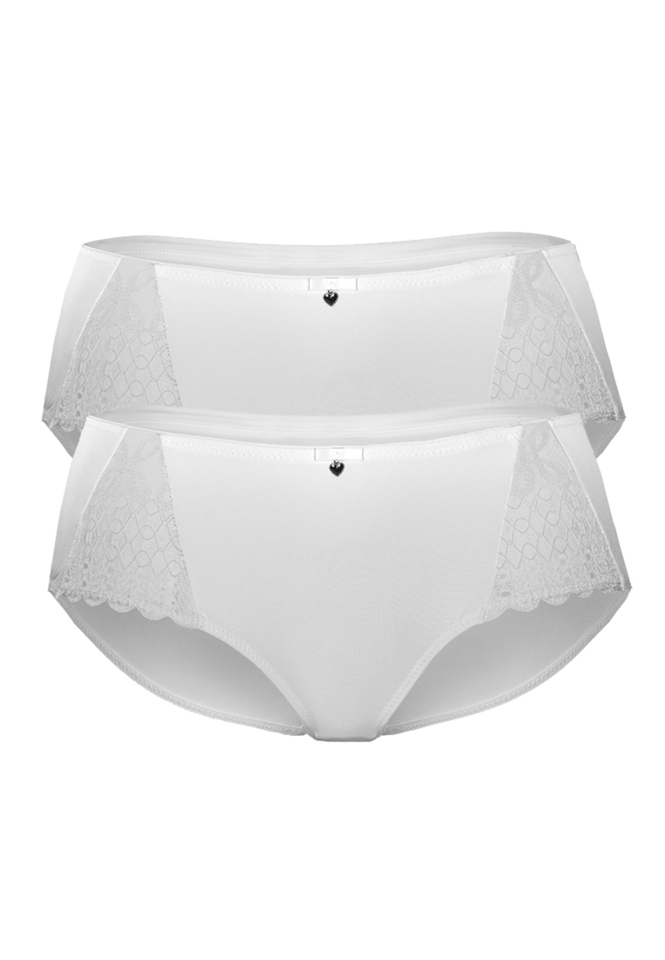 sassa Pant 'LOVELY SECRET' 2er Pack in Weiß: Vorderseite