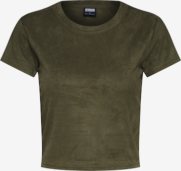 T-shirt Urban Classics en vert : devant