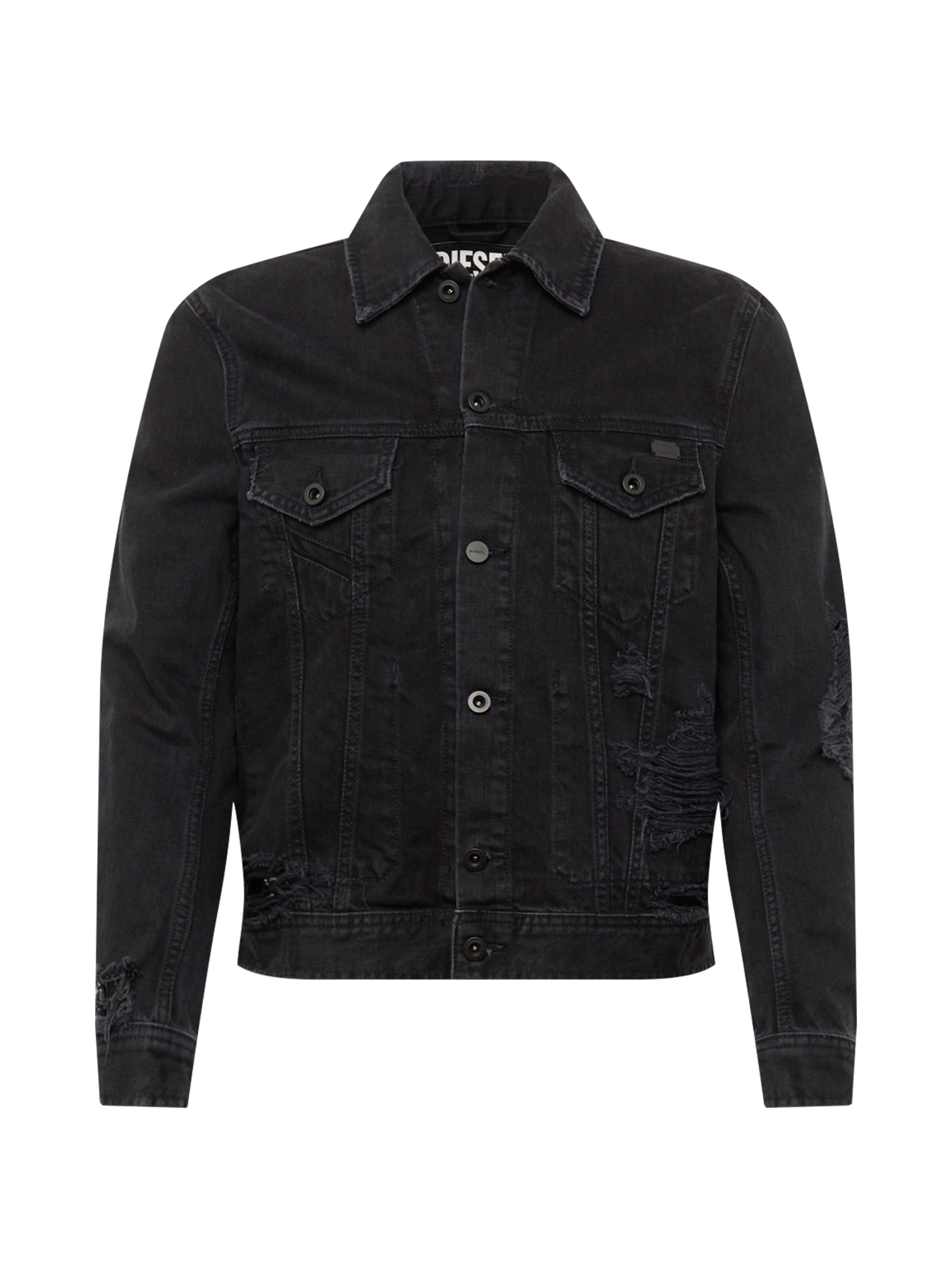 DIESEL - Tussenjas 'D-BRAY JACKE' in de kleur Black denim