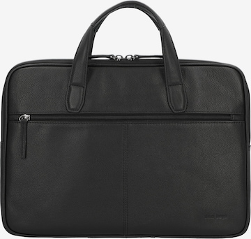 D&N Aktentasche 'Business Line' 40cm in Schwarz: predná strana