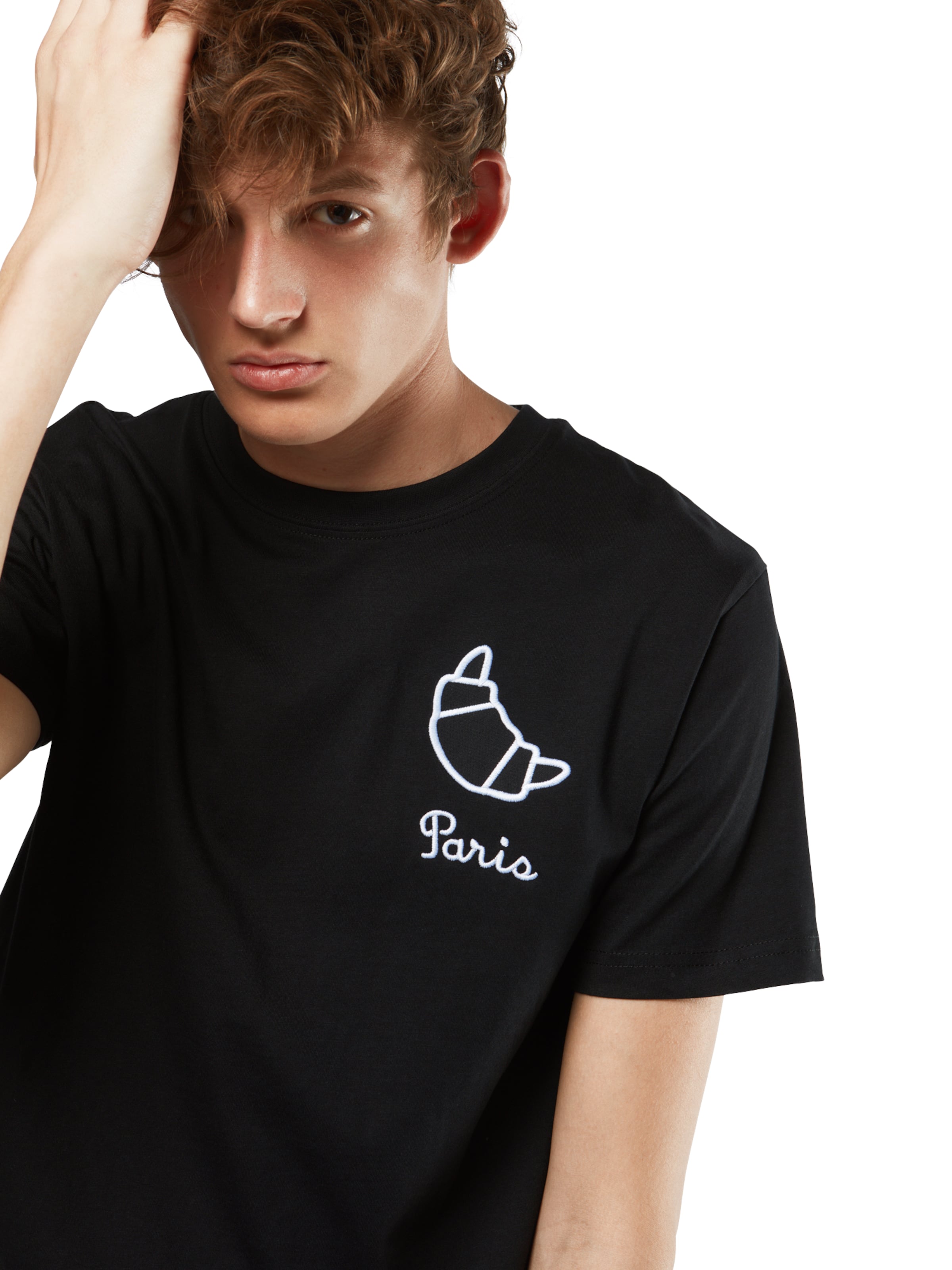 Mister Tee Koszulka 'Paris' w kolorze czarny